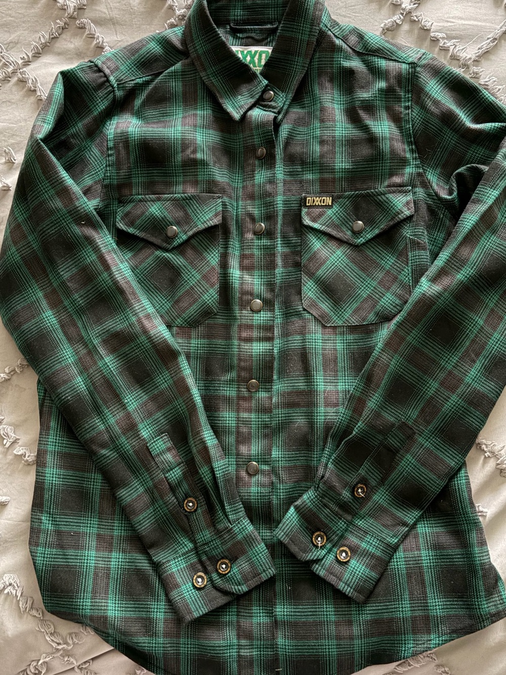 Dixxon women’s small McAffrey Snap-Front Flannel Shirt